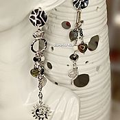 Boho style ammonite hand bracelet 