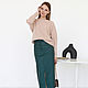 Knitted sweater warm Beige oversize loose style beige. Jumpers. mozaika-rus. My Livemaster. Фото №6