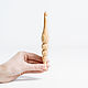 Деревянный Крючок для вязания 10 мм Кедр Крючки из дерева #K81. Крючки. ART OF SIBERIA. Интернет-магазин Ярмарка Мастеров.  Фото №2