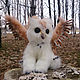Котосовенок Лоя - фантазийный зверь, зверек, кот, сова. Мягкие игрушки. Мастерская Сornflower (Mehovi4ok). Интернет-магазин Ярмарка Мастеров.  Фото №2