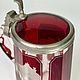 Винтаж: Антикварная пивная кружка стеклянная Bidermeier Германия. Кружки винтажные. Vintage Shop. Ярмарка Мастеров.  Фото №9