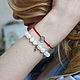 Bracelet-thread: Lada Star Bracelet, 925 silver. Bracelet thread. Amorem. My Livemaster. Фото №6