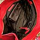 Винтаж: Celine «Bittersweet Hobo» из красной шагреневой кожи. Сделано в Италии. Сумки винтажные. Chic bags. Ярмарка Мастеров.  Фото №7