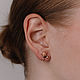  серьги для фехтовльщицы. Серьги-пусеты. Sabira Jewelry. Ярмарка Мастеров.  Фото №9