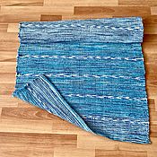 Половик-дорожка ручного ткачества "Серо-бежевый гламур"