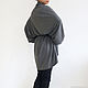 Cardigan womens Grey Long cardigan 'DIMA'. Cardigans. BB60 STUDIO (orchideaboutique). Online shopping on My Livemaster.  Фото №2