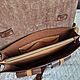 Классический портфель мессенджер. Портфель. ALEX FLAIR • leather goods. Ярмарка Мастеров.  Фото №5