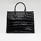Women's tote bag made of A4 crocodile leather. Tote Bag. PREMIUM GOODS. Online shopping on My Livemaster.  Фото №2