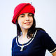 Order hat Cloche 'scarlet rose'. EDIS | дизайнерские шляпы Наталии Эдис. Livemaster. . Hats1 Фото №3