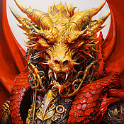 Картины и панно handmade. Livemaster - original item Painting Dragon Warrior. Fantasy art. buy painting artist. Handmade.