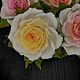  брошь-заколка роза "Мэри" жёлтая, Брошь-булавка, Черноголовка,  Фото №1