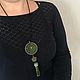 Кулон-ловец снов «На удачу» с кистью и клевером. Подвеска. Украшения из натуральных камней (spiritual-craft). Ярмарка Мастеров.  Фото №4