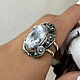Серебряное филигранное кольцо: Белый агат: подарок уникальное:. Кольца. Shahinian Jewelry. Ярмарка Мастеров.  Фото №6