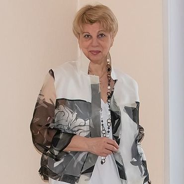 Одежда ручной работы. Ярмарка Мастеров - ручная работа Жакет из шелковой органзы. Handmade.