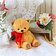 Осенний цветочек (6 см). Мишки Тедди. teddy_and_toys. Ярмарка Мастеров.  Фото №6