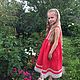Linen sundress ' poppies color', Dresses, Ivanovo,  Фото №1