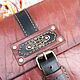 Кожаная сумка через плечо "Аэростат". Сумка через плечо. Екатерина (skat_leather). Ярмарка Мастеров.  Фото №5