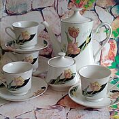 Винтаж: Чайные пары и чашки. ФФЗ ЧАЙКА(Краснодар) 1960-е гг
