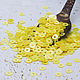Sequins 4 mm No. №77 Yellow matte 2 g. Sequins. agraf. My Livemaster. Фото №4