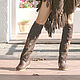 ROSA - Handmade Italian boots - Custom made in winter version. High Boots. Febe-handmade. My Livemaster. Фото №4