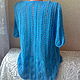 Openwork pullover 'Blue Azhur-2' handmade. Pullover Sweaters. hand knitting from Galina Akhmedova. My Livemaster. Фото №4