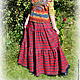 Long skirt 'Red tartan', autumn, winter tartan, Skirts, Mytishchi,  Фото №1