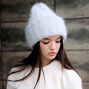 Аксессуары handmade. Livemaster - original item Takori Fuzzy knitted hat. Handmade.
