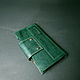 Wallet leather large. Aged Emerald. Wallets. Bags and accessories. Alexandra (SSbagS). Online shopping on My Livemaster.  Фото №2