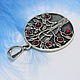 Кулон Гранатовое Дерево из серебра 925 с красными цирконами SS0042. Подвеска. Sunny Silver. Ярмарка Мастеров.  Фото №5