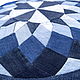 Cushion for sofa decorative Dahlia patchwork denim. Pillow. Denimhandmade.Olga. My Livemaster. Фото №4