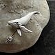 Brooch needle: ' White whale', Stick pin, Vladimir,  Фото №1