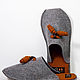 Slippers made of felt CROISSANT, 100% wool. Slippers. felted-slippers (felted-slippers). Online shopping on My Livemaster.  Фото №2
