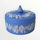 Винтаж: Wedgwood Jasperware Большая винтажная шкатулка с виноградной лозой. Шкатулки винтажные. Decor.mylove. Интернет-магазин Ярмарка Мастеров.  Фото №2