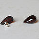 Order Stud earrings with large amber. tira-bijou. Livemaster. . Stud earrings Фото №3