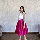 Пышная юбка Фуксия. Юбки. Sati Dresses (satidresses). Интернет-магазин Ярмарка Мастеров.  Фото №2
