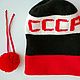 Заказать Вязаная спортивная шапка с вышивкой СССР. Светлана Дятлова. Ярмарка Мастеров. . Шапки Фото №3