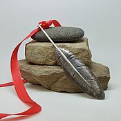 Канцелярские товары handmade. Livemaster - original item Feather bookmark. Handmade.