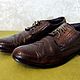 Винтаж: Мужские туфли на шнуровке, wingtip brogue. Обувь винтажная. Мода с секретом (moda-s-sekretom). Интернет-магазин Ярмарка Мастеров.  Фото №2