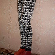 Leggings with jacquard pattern