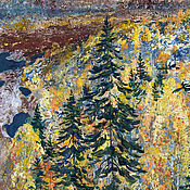 Картины и панно handmade. Livemaster - original item Painting for the study of Autumn Colors Autumn landscape in graphics. Handmade.