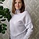 Вязаный свитер из мериноса. Кофты. Оксана Якушева 'Шерстяная магия'. Ярмарка Мастеров.  Фото №5