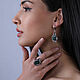 Кольцо: "Антуриум" с плисавом малахитом. Кольца. Shahinian Jewelry. Ярмарка Мастеров.  Фото №6