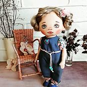 Текстильная куколка. Куколка тыквоголовка. Интерьерная кукла