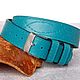 Wristwatch on Turquoise Genuine Leather Bracelet. Watches. Made In Rainbow. Ярмарка Мастеров.  Фото №4