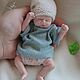  кукла младенец ручной работы мини реборн 14 см. Куклы Reborn. Мини реборны М/Куклы-младенцы,  Миниатюра. Ярмарка Мастеров.  Фото №4