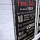 Заказать Панно 50х80 из рельефного дерева_Family Rules_Loft W0414. TREENITY_Студия Ольги Генераловой. Ярмарка Мастеров. . Картины Фото №3