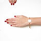 Order Chain bracelet with enameled pendant, cubic zirconia bracelet. Irina Moro. Livemaster. . Chain bracelet Фото №3