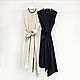 Asymmetric dress beige classic. Dresses. ELLARIO boutique-atelier. Online shopping on My Livemaster.  Фото №2