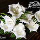 Ivory color, artificial flowers from Tamarana with white stamens. Flowers artificial. DivaArtFlowers. Online shopping on My Livemaster.  Фото №2