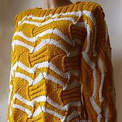 Одежда handmade. Livemaster - original item Stylish jumper with a fashionable pattern. Handmade.